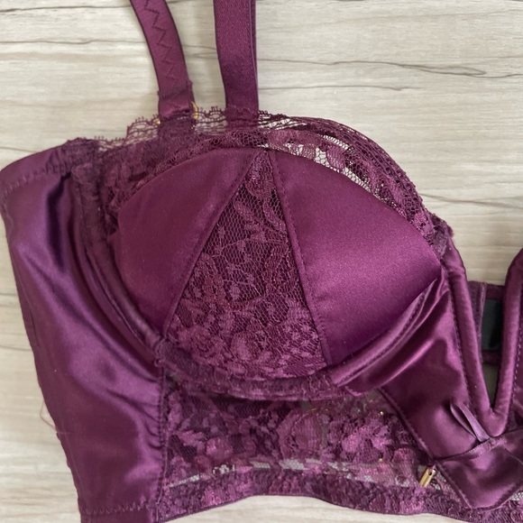 Purple Long Line Bra - Picture 4 of 7